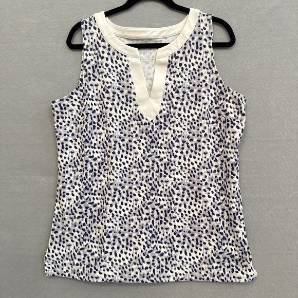 Tommy Bahama Tops - Tommy Bahama IslandZone Leopard Tunic Top UPF Women's Large Vacation Golf T